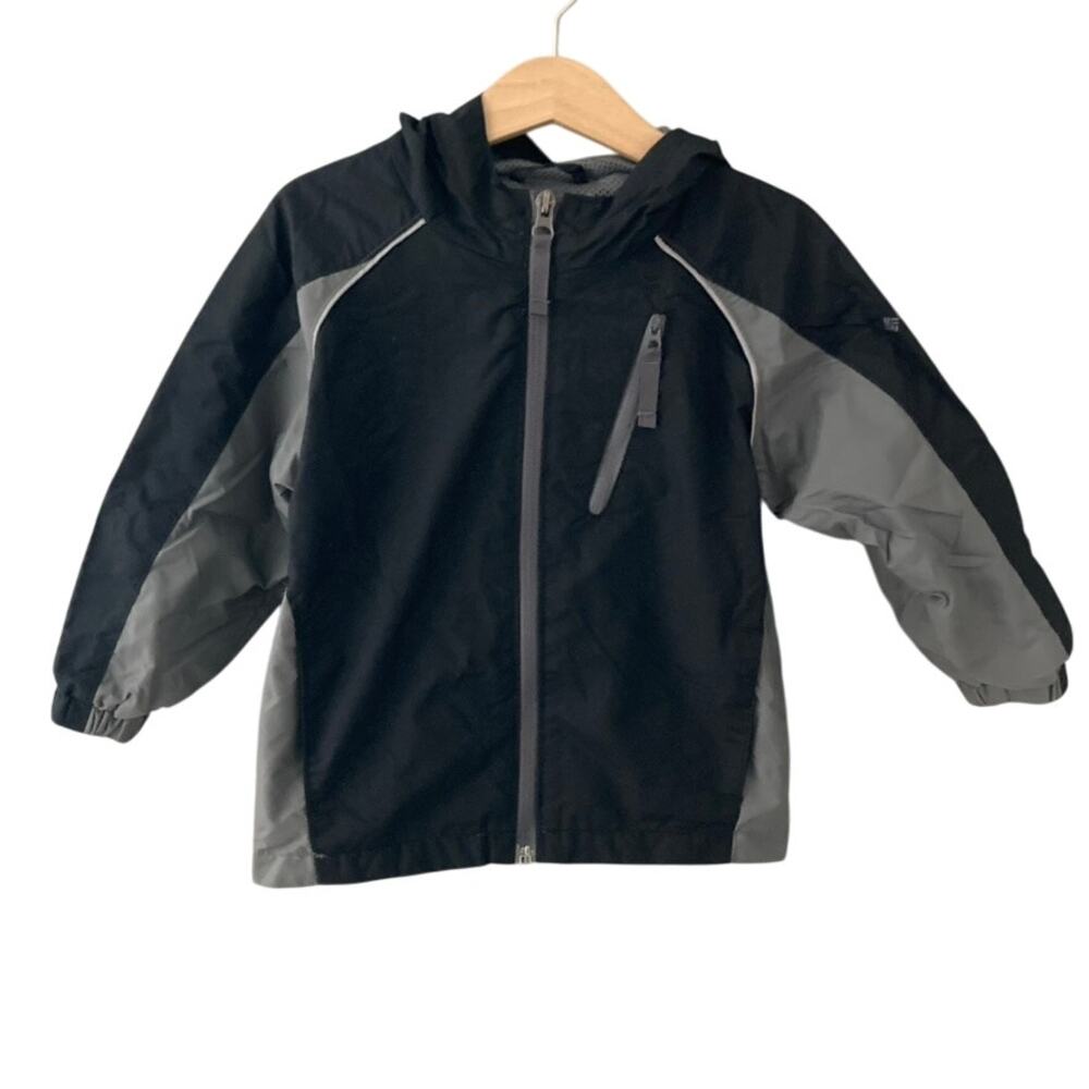 Columbia Lightweight Wind Breaker Jacket - Black Grey - 3T
